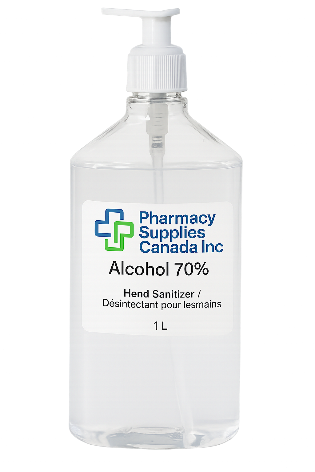 Premium Hand Sanitizer - 1 Litre Bottle - 70% Alcohol