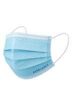 ASTM Level 3 pleated 3-ply disposable face mask box of 50
