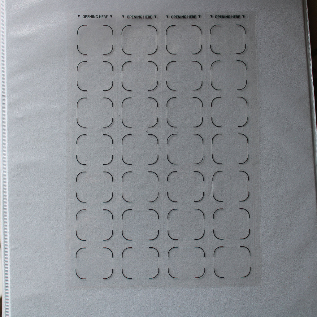 Correction labels for pharmacy blister packaging and medication labeling